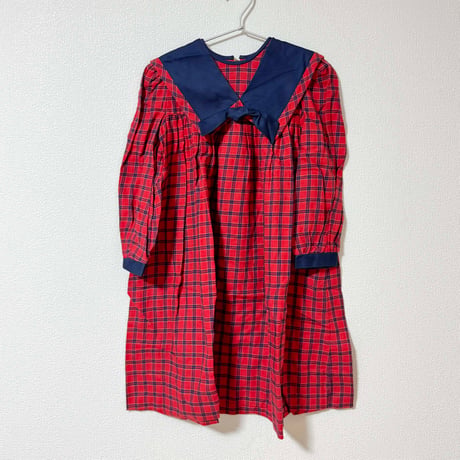 plaid dress / 6years (dead stock)
