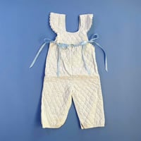 quilted overalls / 12months