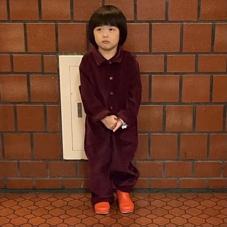 Eshvikids_OVERALL (BURGUNDY/LAVENDER) / 3,4,5,6years