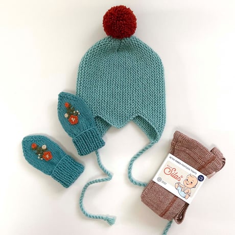 RKO_Mittens (PINK/SKY) / 1-2years