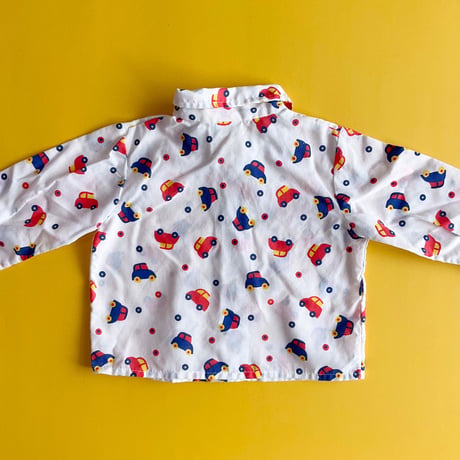 70s car blouse (dead stock) / 18months