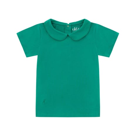 Vild-House of Little_COLLARED SHIRT (EMERALD GREEN/NAVY BLUE) / 3-4,5-6years
