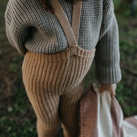 SILLY Silas Granny Teddy Warmy Footless Collection_Light Brown