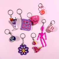 pink key chain