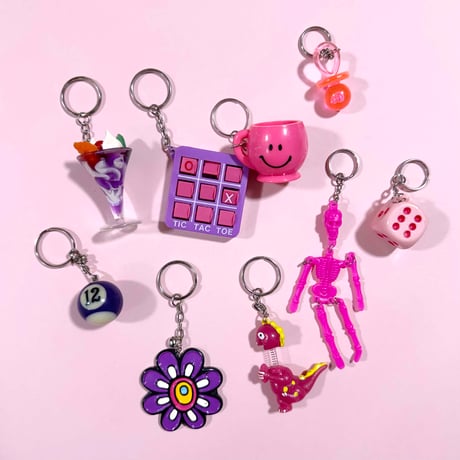 pink key chain