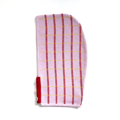LIGNE NOIRE E._TARTAN HAT (PINK/RED)