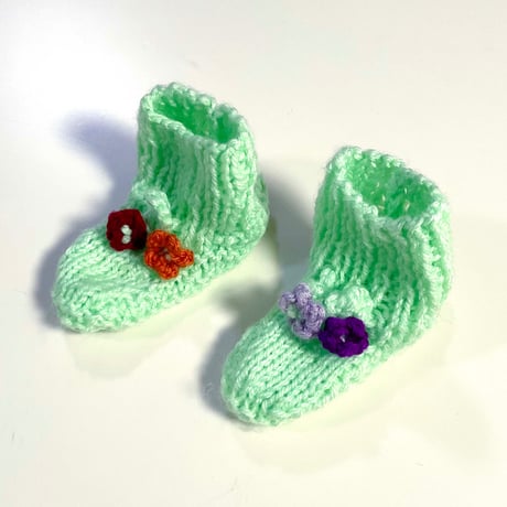 knitting hat&booties set