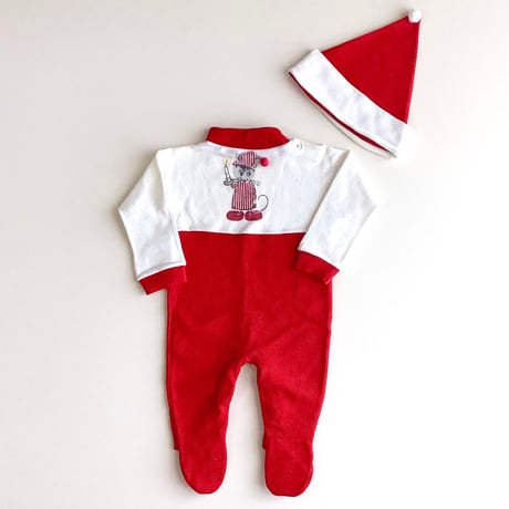 Christmas romper&hat set