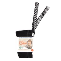 SILLY Silas Teddy Warmy Footless Collection_Classic Black Checked