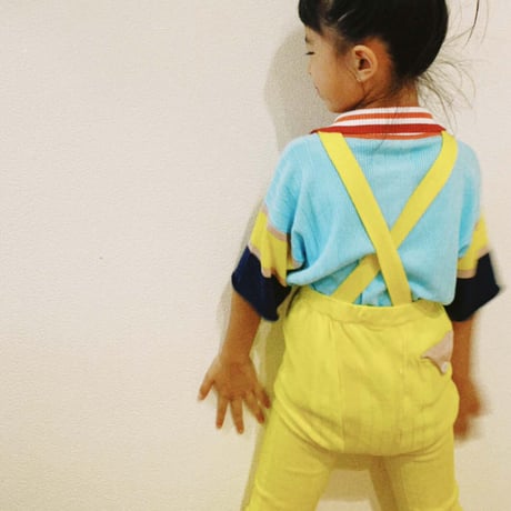 LIGNE NOIRE ENFANTS_ RELAX LEGGING (Yellow/Grey Melange) / 4years