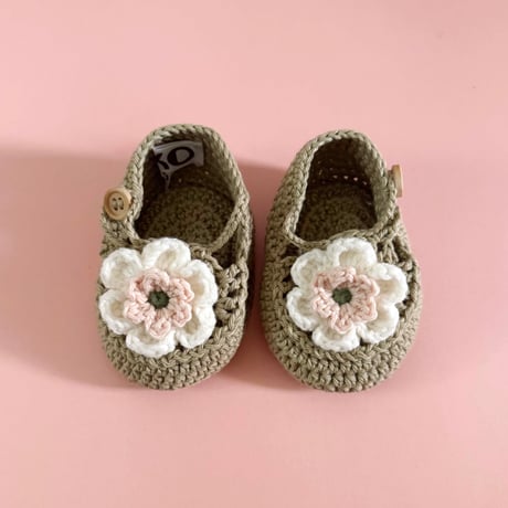 RKO_Booties / 0-3,3-6months (Peach,Sage)