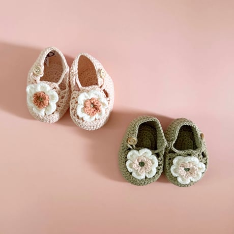 RKO_Booties / 0-3,3-6months (Peach,Sage)