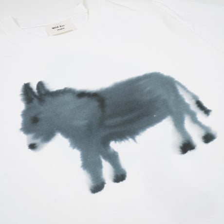 Wild Animals_UNISEX T-shirt (Donkey,Tree) / S