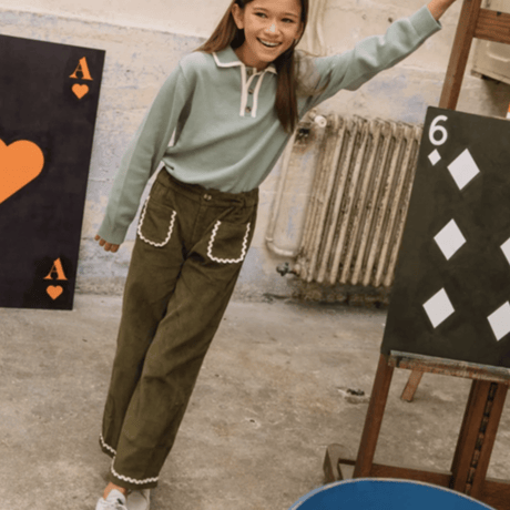 BALC_Pants (SAUGE&ORANGE) / 6years