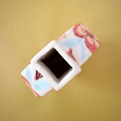 Celia Wood_SLAB VASES (yellow bird,pink bird)