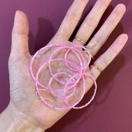 Talina_Earrings/BANI (pale pink/orange)