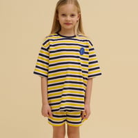 OXOX CLUB_Striped Potato Patch Tee (Green,Yellow) / 86-92,98-104,110-116,122-128,134-140cm