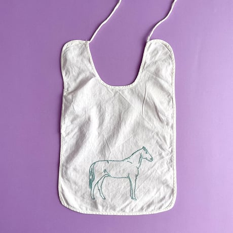 10s embroidery bib_horse