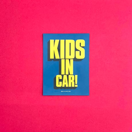 KIDS IN CAR! (車用マグネット)