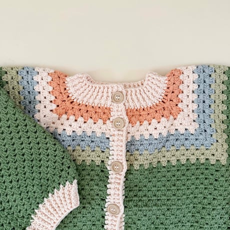 RKO_Cardigan (Grey,Green) / 5-6years