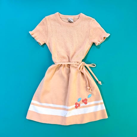 flower knitting dress / 6years