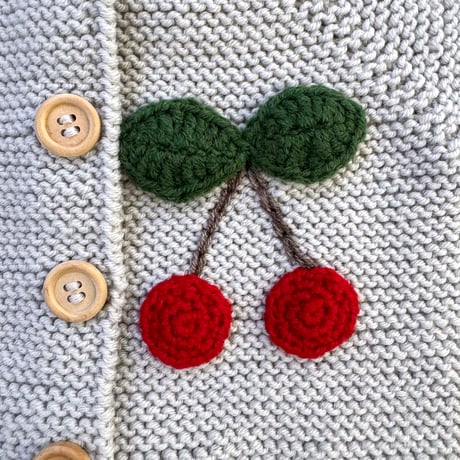 RKO_Cherry Romper (BEIGE/GREY) / 3-6,6-12months