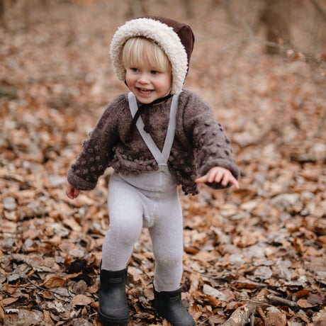 SILLY Silas Teddy Warmy Tights Collection_Pearl Grey