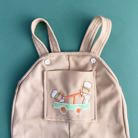 70s boy&girl overalls