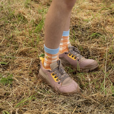 Sticky Lemon_socks (gingham,colourblocking) / 13-14.6,15.2-16.8cm