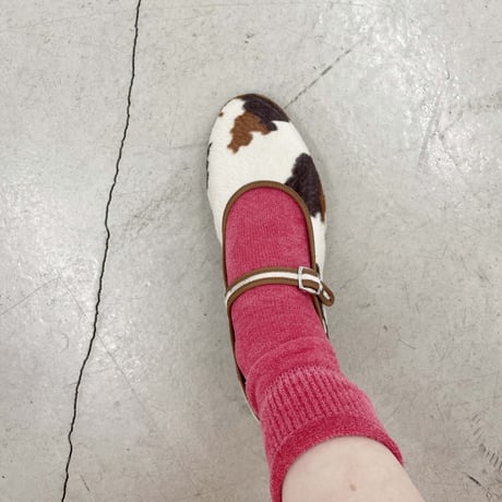 2e CHESTS×MARCOMONDE_MOLE FUR TABI socks (L.Beige,Greige)