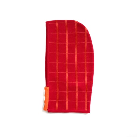 LIGNE NOIRE E._TARTAN HAT (PINK/RED)