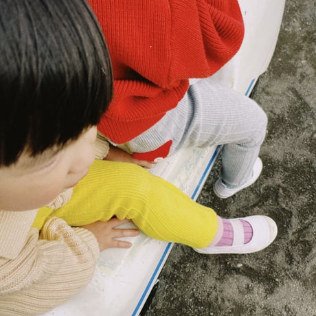 LIGNE NOIRE ENFANTS_ RELAX LEGGING (Yellow/Grey Melange) / 4years