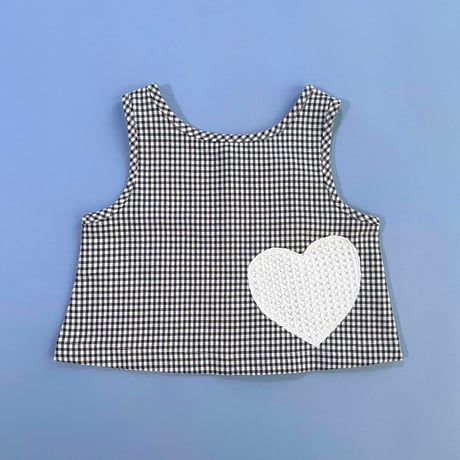 OXOX CLUB_SLEEVELESS CHECK TOP / 86-92,98-104,110-116cm