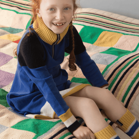 LIGNE NOIRE E._LITTLE DRESS ZIP(SHOCK BLUE) / 4years