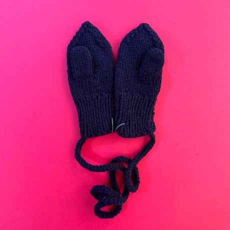 RKO_Cherry Mittens (NAVY) / 5-6years