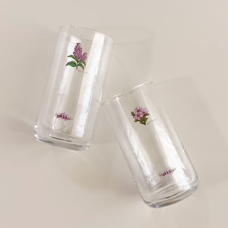 flower glass (エゾツツジ）