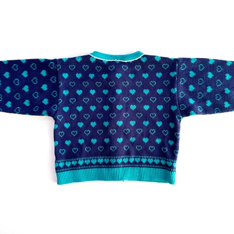 heart knitting cardigan / 24months (dead stock)
