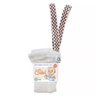 SILLY Silas Footless Collection_Cream Blend Checked