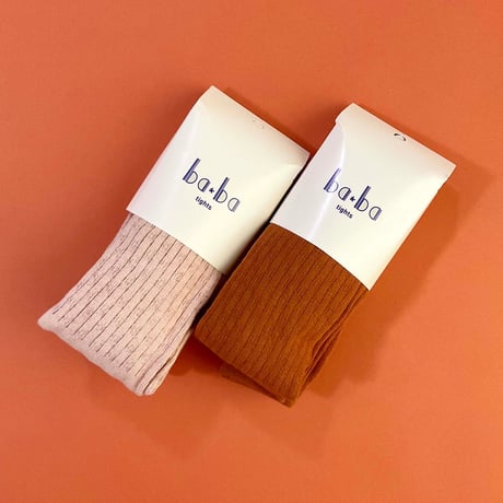 Ba*Ba kidswear_Tights (PEACH/GINGER) / 104,116cm