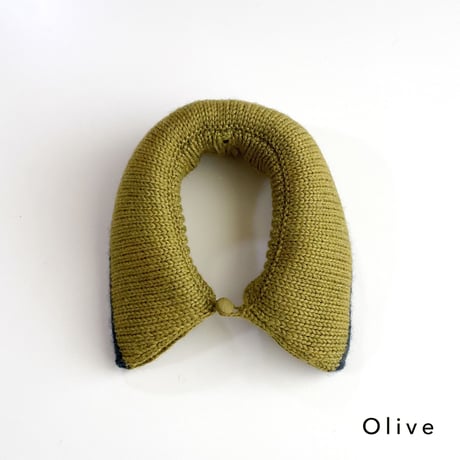 NAMUUU_PUFF COLLAR (Oat/Olive) / 2-7years