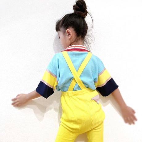LIGNE NOIRE ENFANTS_ POLO (Light Blue/Red) / 6years