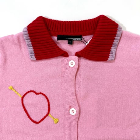 LIGNE NOIRE E._SHIRT (PINK,DARK GREEN) / 6years・120cm