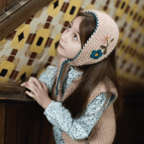 RKO_Floral Headband (BEIGE) / 3-5years