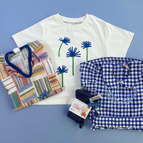 OXOX CLUB_CORNFLOWER TEE / 86-92,110-116cm