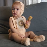 RKO_Lace Bonnet Hat (Peach,Pink) / 3-6.6-12months