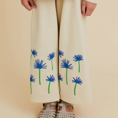 OXOX CLUB_CORNFLOWER WIDE-LEG PANTS / 86-92,98-104,110-116cm
