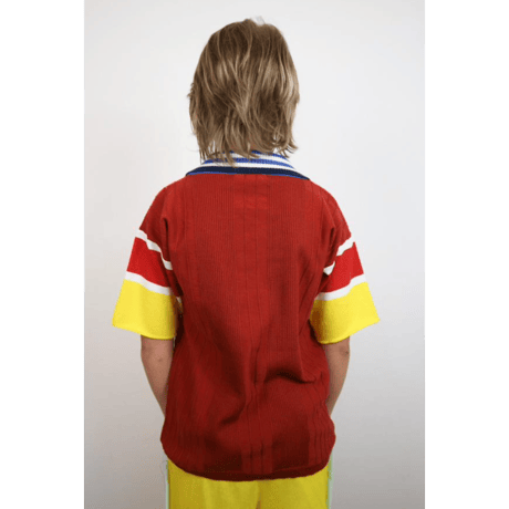 LIGNE NOIRE ENFANTS_ POLO (Light Blue/Red) / 6years