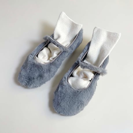 2e CHESTS×MARCOMONDE_MOLE FUR TABI socks (Ivory,Beige,Charcoal)