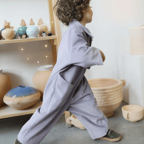 Eshvikids_OVERALL (BURGUNDY/LAVENDER) / 3,4,5,6years