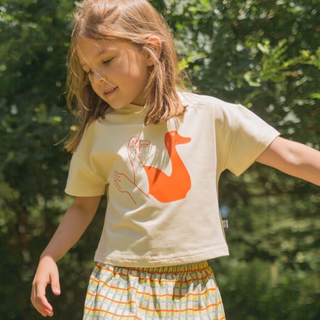 Ba*Ba kidswear_Swan Baby Shirt / 68cm